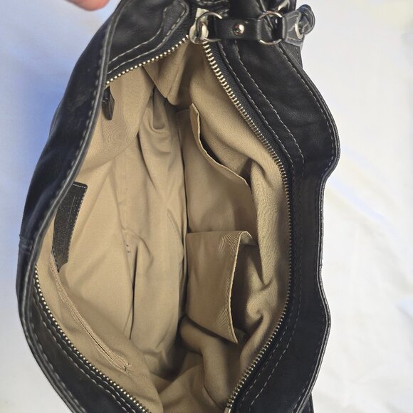 Authentic, Vintage 1994 Coach Zoe Hobo Bag in Black Leather - Picture 7 of 10